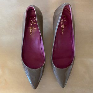 Cole Haan Juliana 45 Pointed Pumps Olive Patent